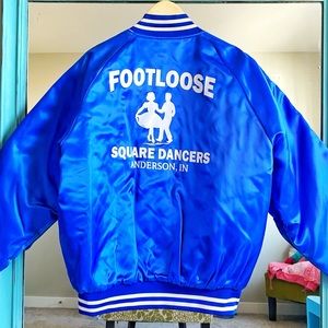 Vintage Footloose Square Dancing Varsity Jacket